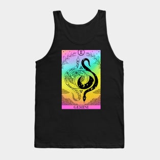 Zodiac sign tarot card Gemini Tank Top